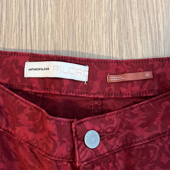NWT: Anthropology-Pilcro high-rise denim leggings size 25 - Picture 2 of 3